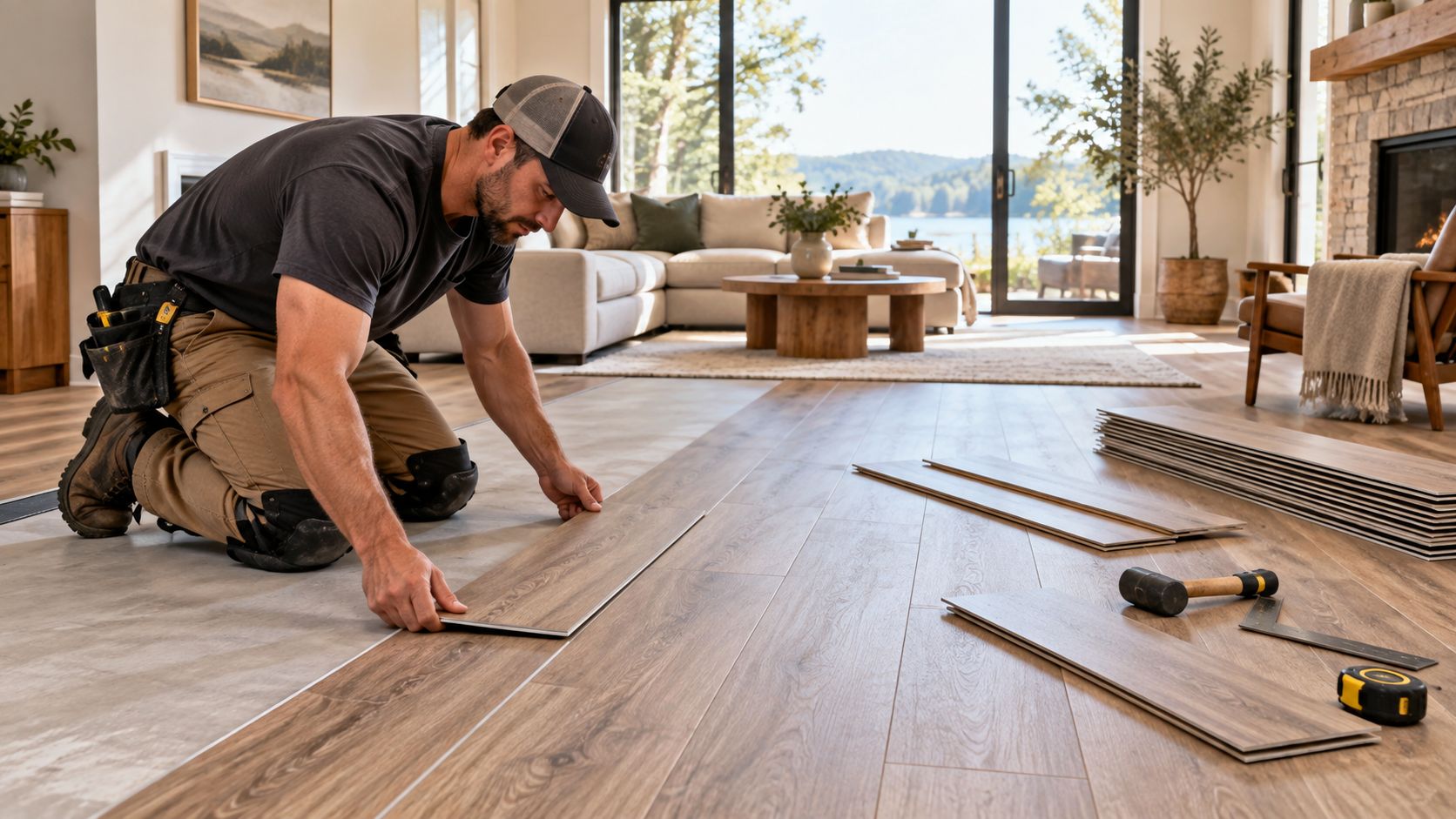 Subfloor preparation before flooring installation